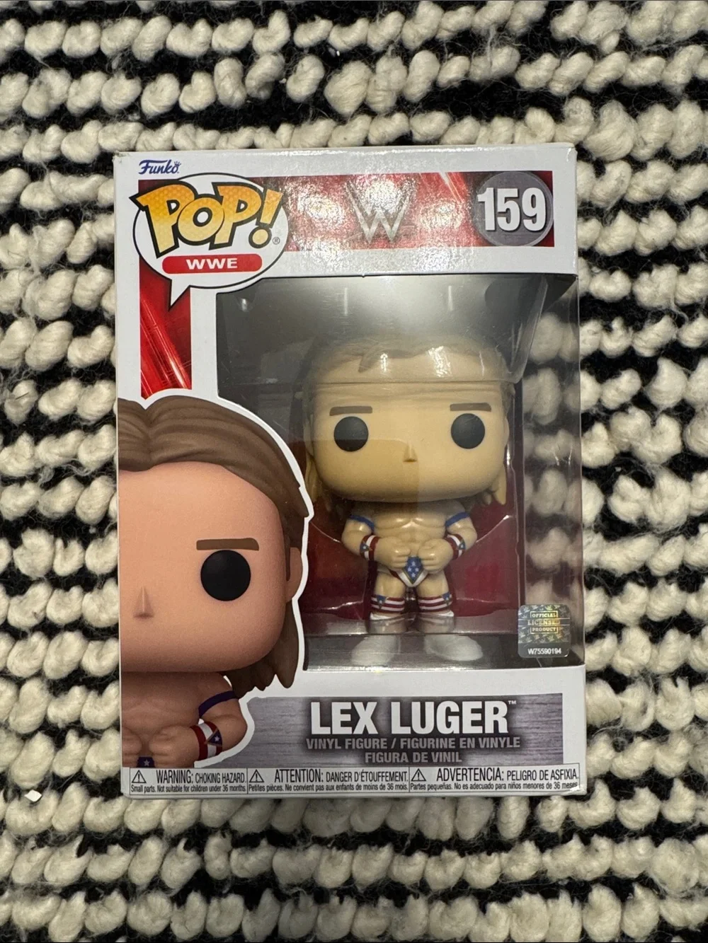 Funko Pop! WWE Lex Luger Vinyl Figure - White, Red, Blue, Tan